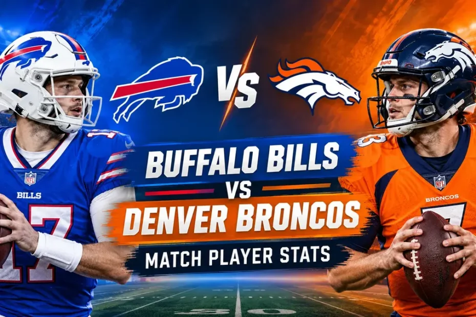 Buffalo Bills vs Denver Broncos Match Player Stats