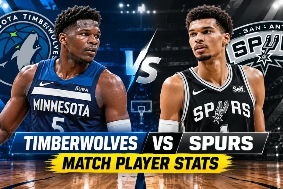 Timberwolves vs San Antonio Spurs match player stats