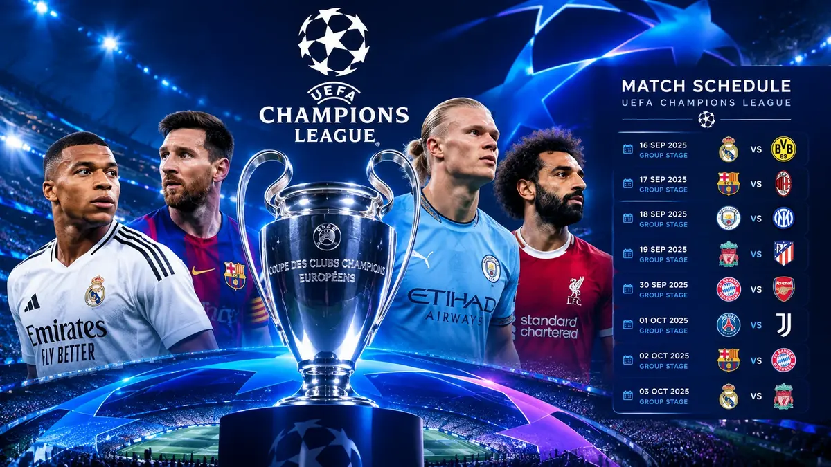 Champions League Schedule 2025-26: Every Key Date, Fixture, and Knockout Detail
