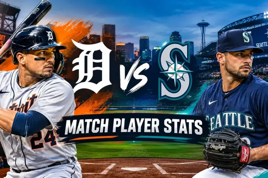 Detroit Tigers vs Seattle Mariners match player stats