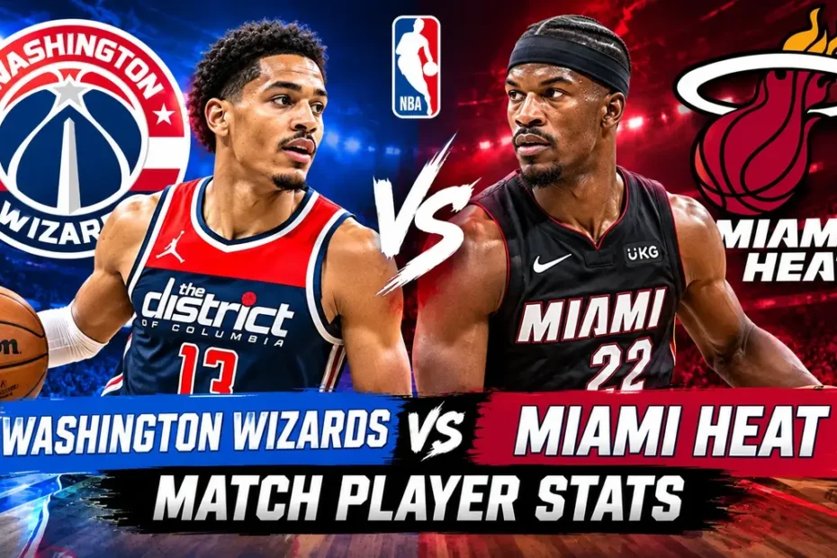 Washington Wizards vs Miami Heat Match Player Stats