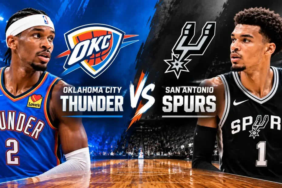 Oklahoma City Thunder vs San Antonio Spurs Timeline