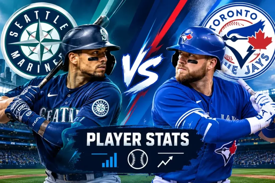 Seattle Mariners vs Toronto Blue Jays Match Player Stats