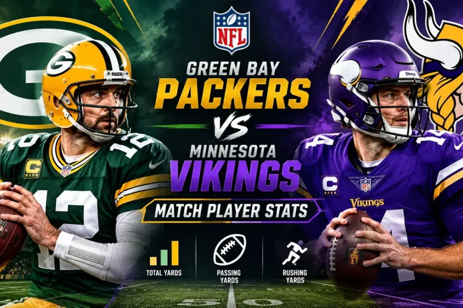 Green Bay Packers vs Minnesota Vikings Match Player Stats